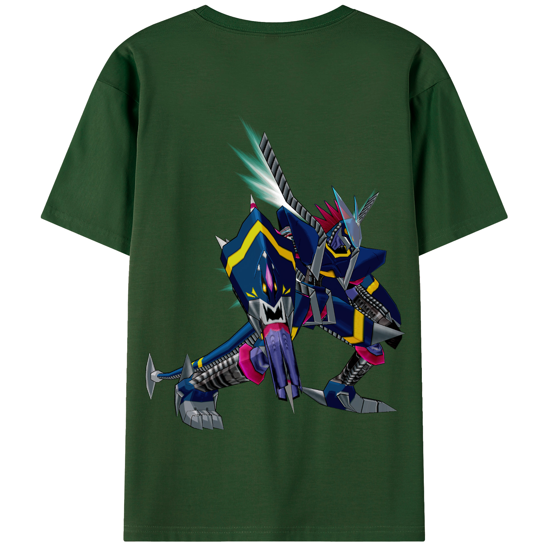 （画像用） Digimon デジタルモンスター/デジモン 綿100％半袖Tシャツ（背面プリント）